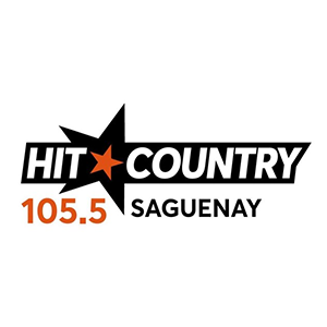 Logo de la radio Hit Country 105.5 FM Saguenay