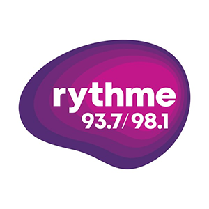 Logo de la radio Rythme 93.7 – 98.1 FM Estrie